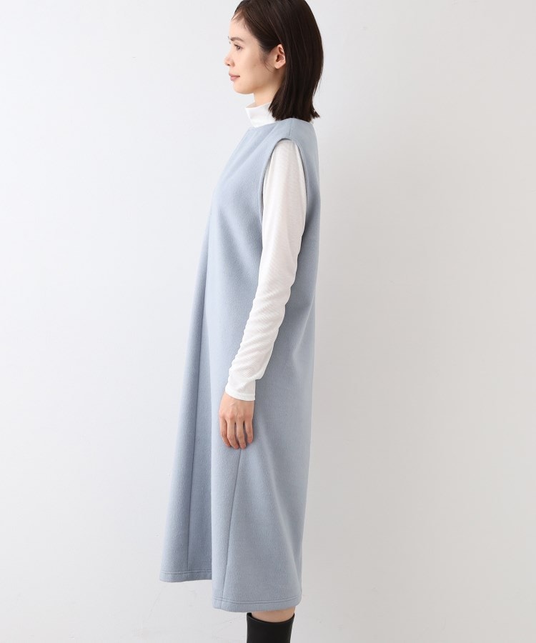 インディヴィ(INDIVI)の【日本製】ヘアリーキーネックジャンパードレス23