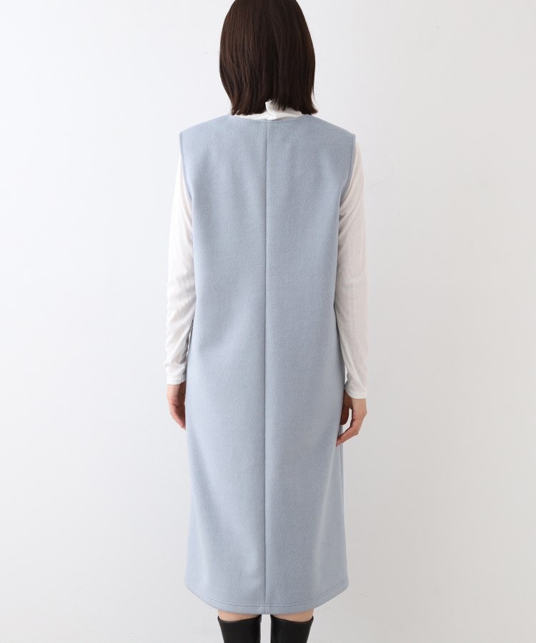 インディヴィ(INDIVI)の【日本製】ヘアリーキーネックジャンパードレス24