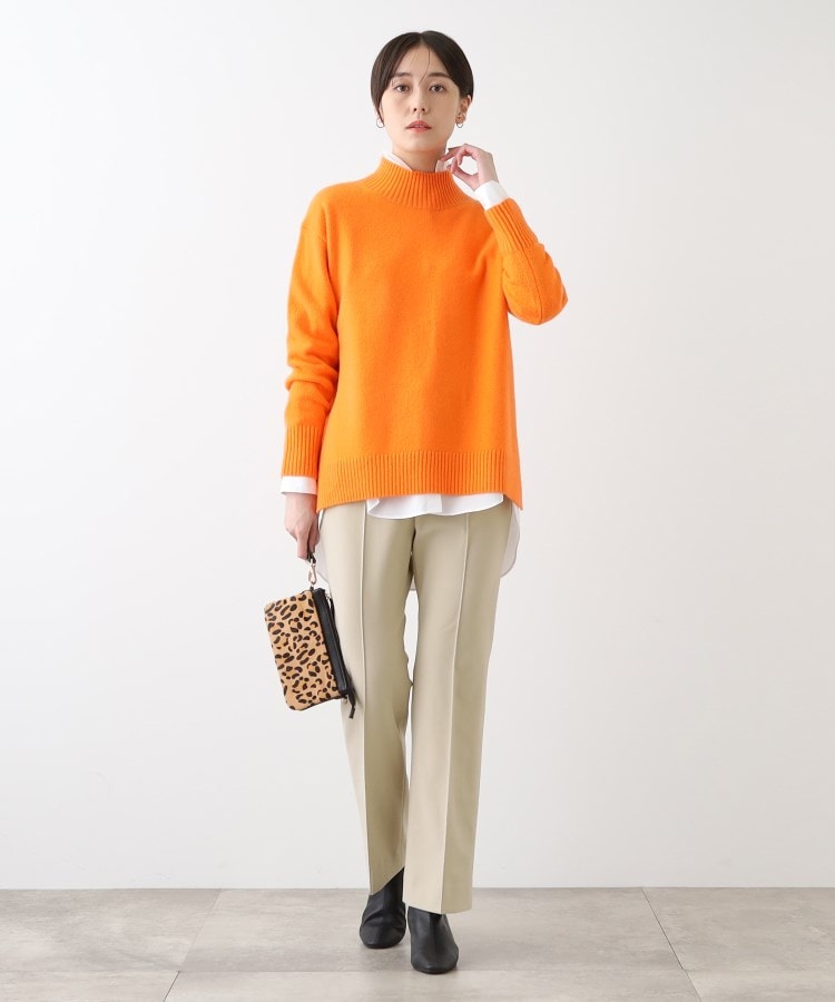 インディヴィ(INDIVI)の【洗える／高ストレッチ】ストレートラインパンツ12