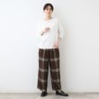 インディヴィ(INDIVI)の【洗える／ウール混／無縫製】美シルエットニット4