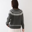 インディヴィ(INDIVI)の【フェアアイル柄／ラメ／無縫製】ゆるシルエットニット11