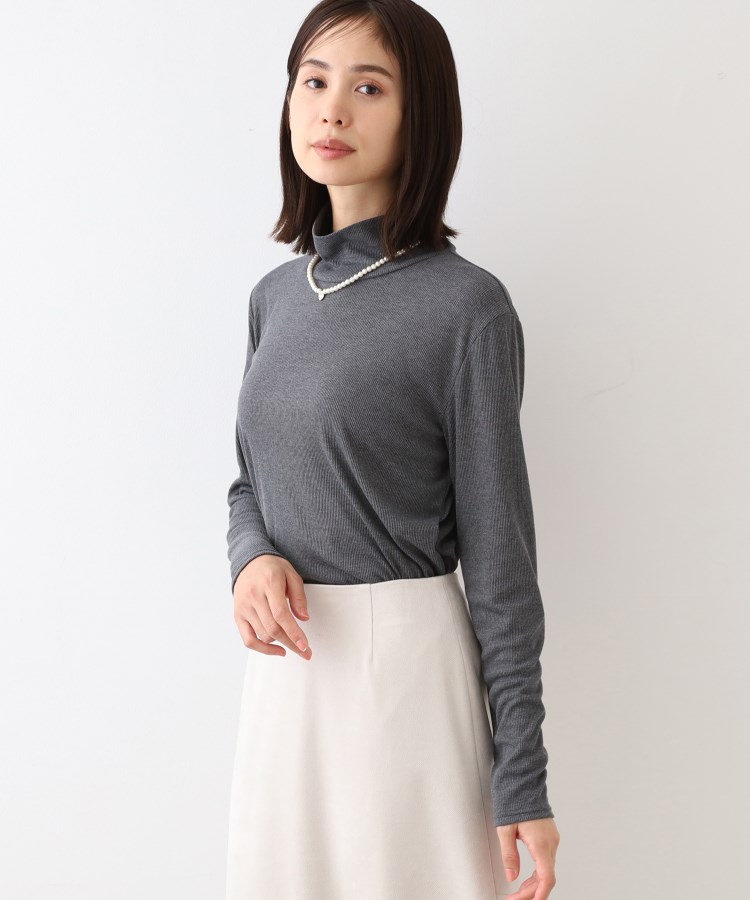 インディヴィ(INDIVI)の【洗える／インナー活躍！】ハイネックカットソートップス14