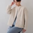 インディヴィ(INDIVI)の【トレンドコート】大人フェイクファーコート8