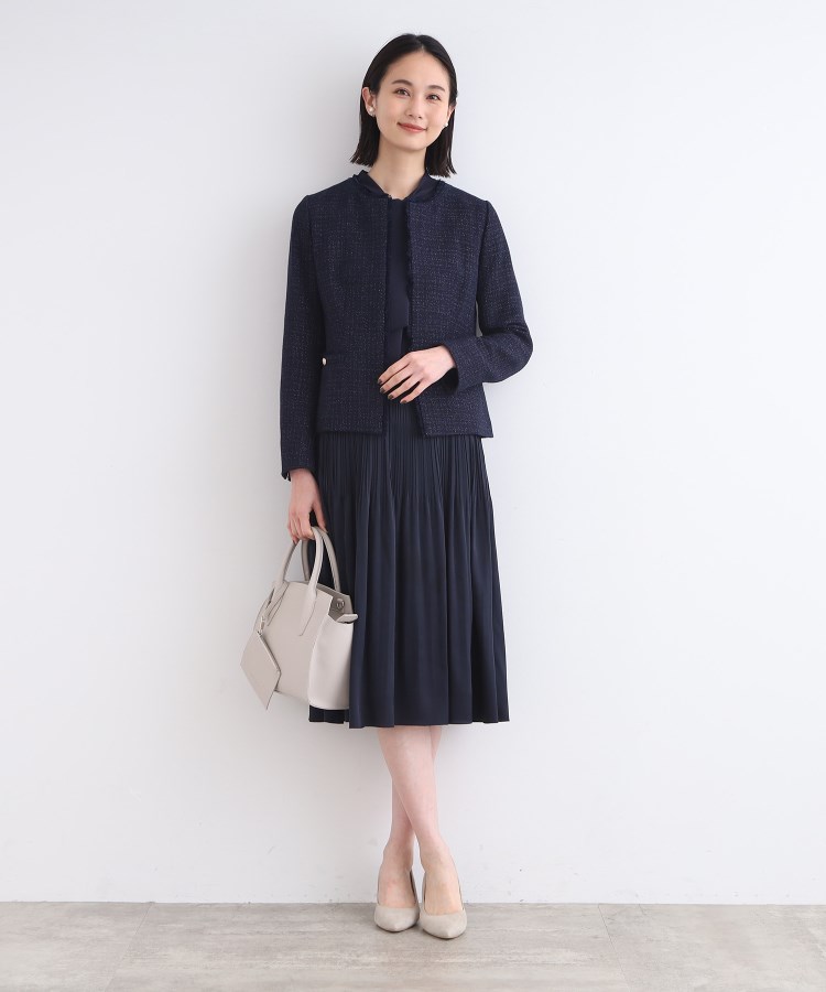 日本製/セレモニー/SETUP可能】オリジナルツィードジャケット 日本製/セレモニー/SETUP可能】オリジナルツィードジャケット