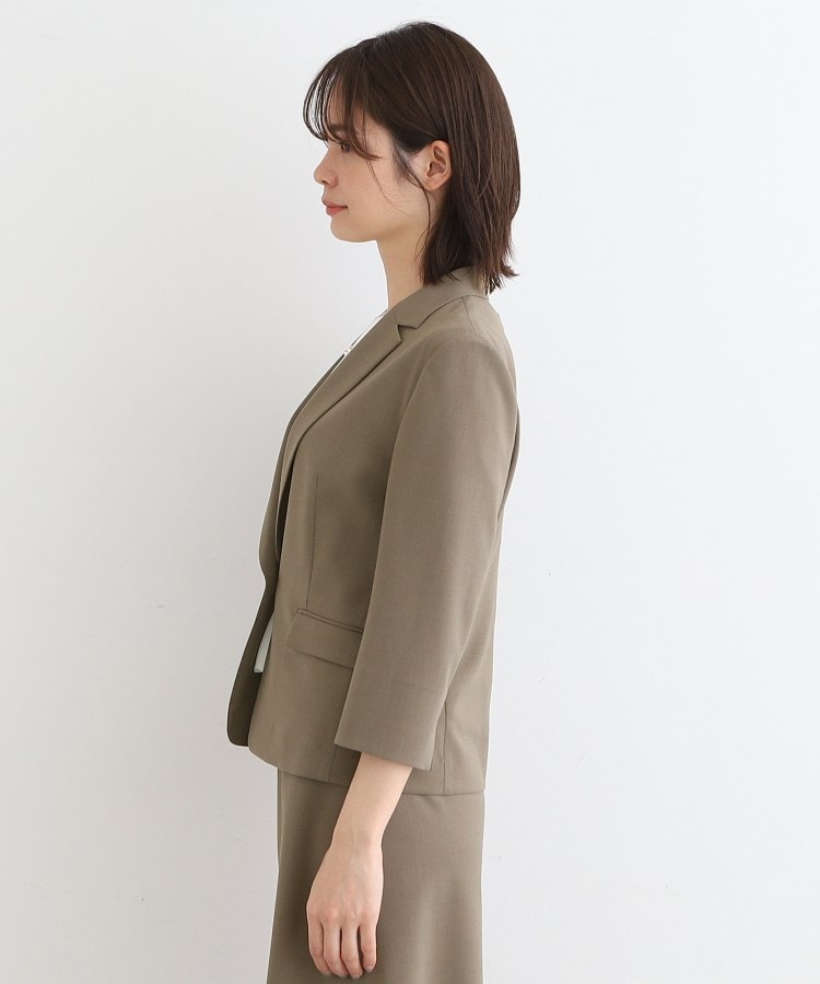 洗える/UVケア/接触冷感/SETUP可能】千鳥柄ショート丈 洗える/UVケア/接触冷感/SETUP可能】千鳥柄ショート丈