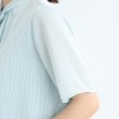 インディヴィ(INDIVI)の【洗える／シアー】サテンストライプボウタイブラウス20