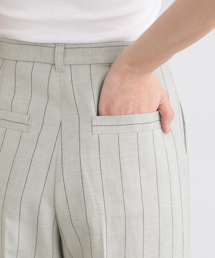 日本製／SETUP可能】ストライプ柄ストレートパンツ（パンツ(単品