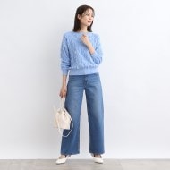 Drawer 184,新品RESORT13Gジャカードフリンジニットジレ
