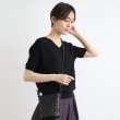 インディヴィ(INDIVI)の【洗える／ラメ】Vネックガーター編みニット14