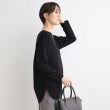 インディヴィ(INDIVI)の【洗える／リラクシー/コットン100%】シャツテールロングTシャツ6