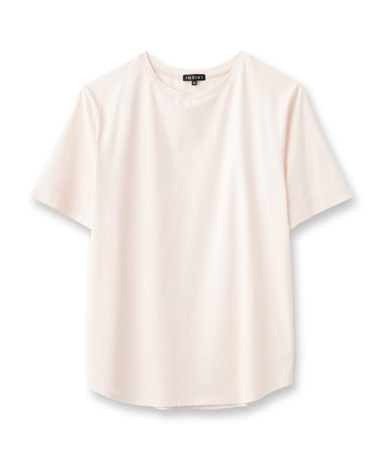 某メーカー 洗える】大人きれいめデザインTシャツ（Tシャツ） | INDIVI カットソー(半袖+袖なし)