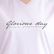 インディヴィ(INDIVI)の【洗える／コットン100％】VネックロゴTシャツ17