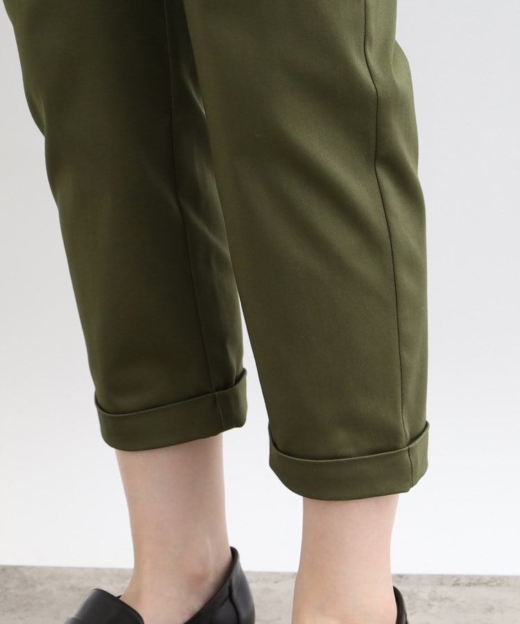 インディヴィ(INDIVI)の【洗える／ウエストゴム】ハイストレッチ クロップドパンツ23
