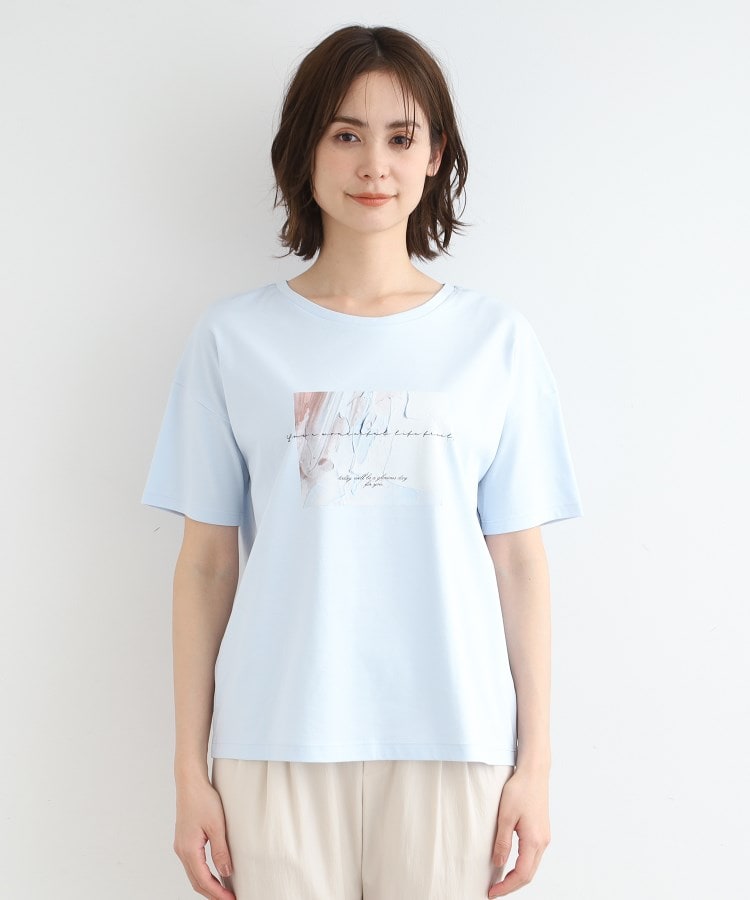 インディヴィ(INDIVI)の【洗える／コットン100％】フォトTシャツ18