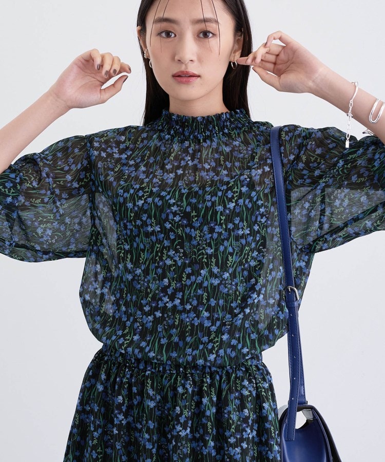 ⭐︎新品⭐︎インディヴィ⭐︎トールサイズ⭐︎レース⭐︎スカートセットアップ⭐︎ネイビー⭐︎ INDIVI 【スーツ3点SET】インディヴィ ジャケット+スカート+