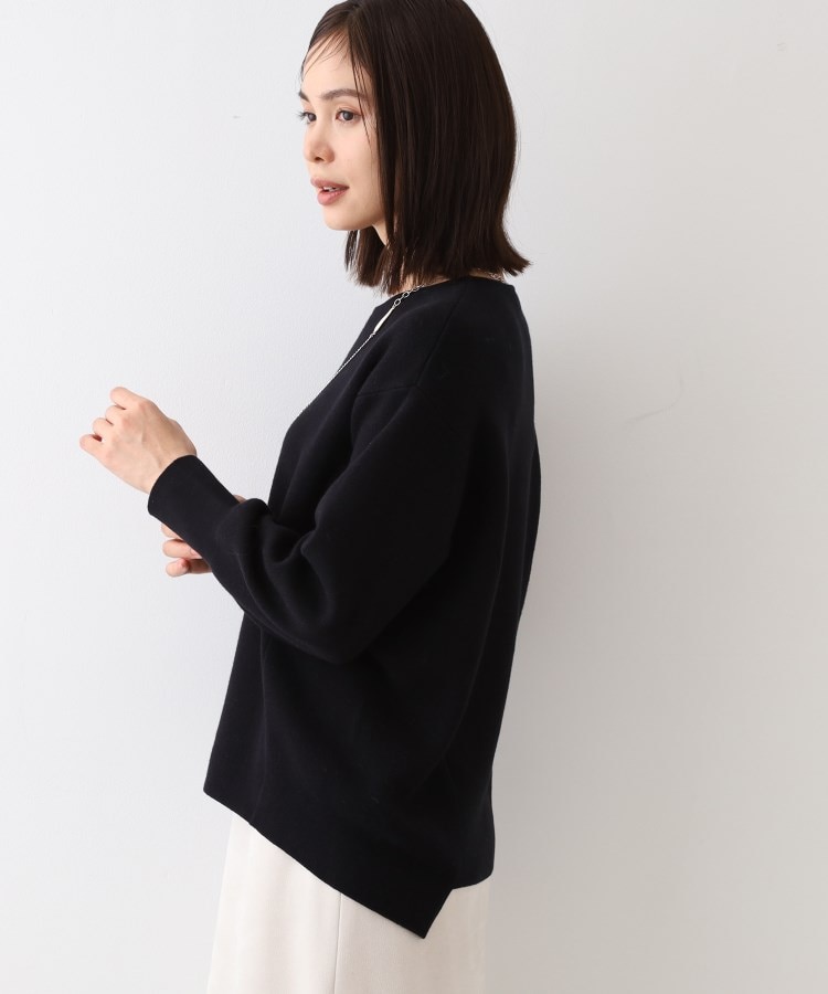 インディヴィ(INDIVI)の春SALE！【コットン＆カシミヤ／洗える】スウェットライクニット6