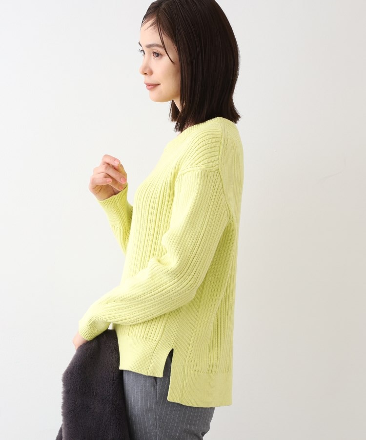 インディヴィ(INDIVI)の春SALE！【コットン混／洗える】ミニケーブル柄ニット6