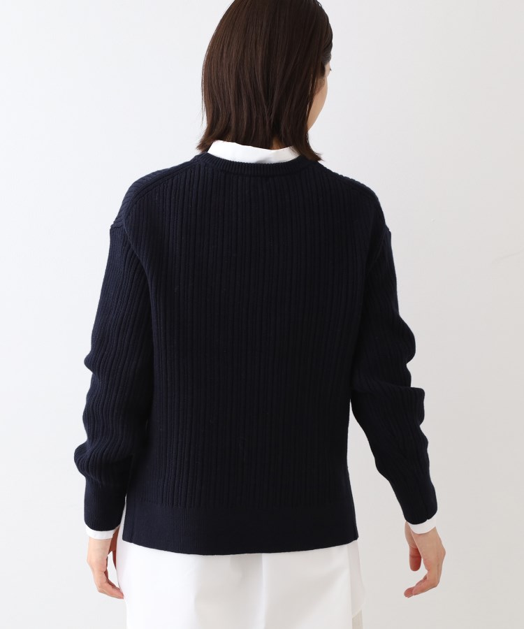 インディヴィ(INDIVI)の春SALE！【コットン混／洗える】ミニケーブル柄ニット11