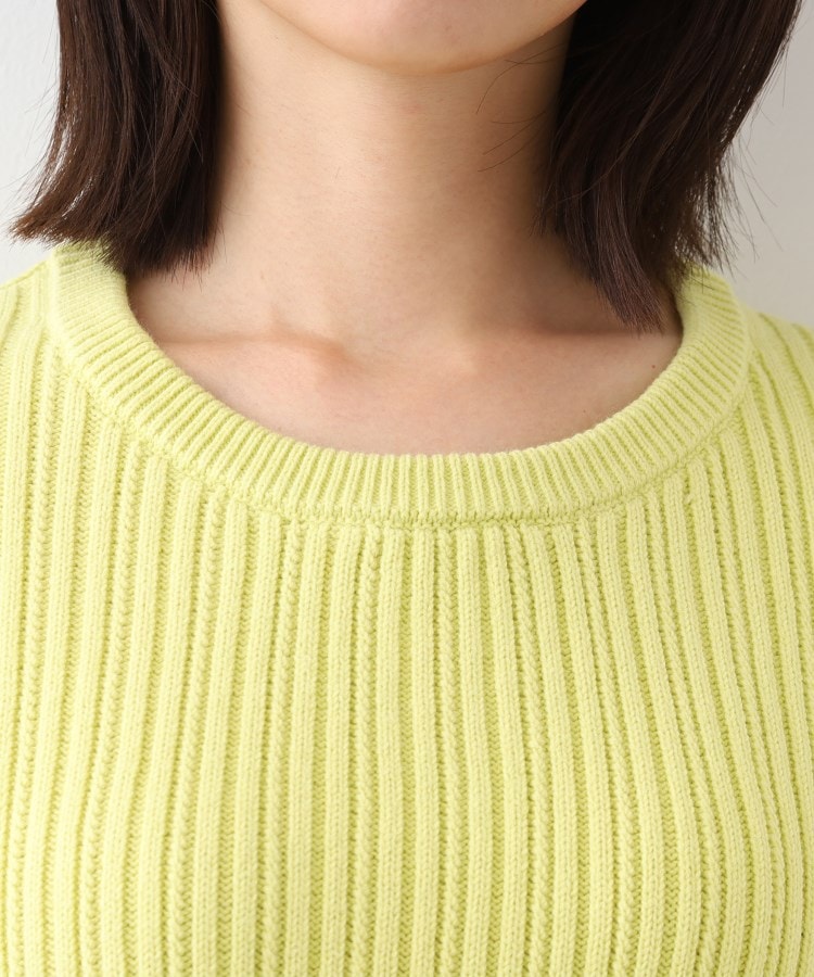 インディヴィ(INDIVI)の春SALE！【コットン混／洗える】ミニケーブル柄ニット17