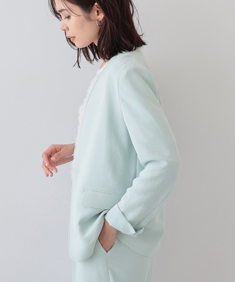 春SALE!【着る日傘/遮熱/UVケア】ノーカラージャケット 春SALE!【着る日傘/遮熱/UVケア】ノーカラージャケット