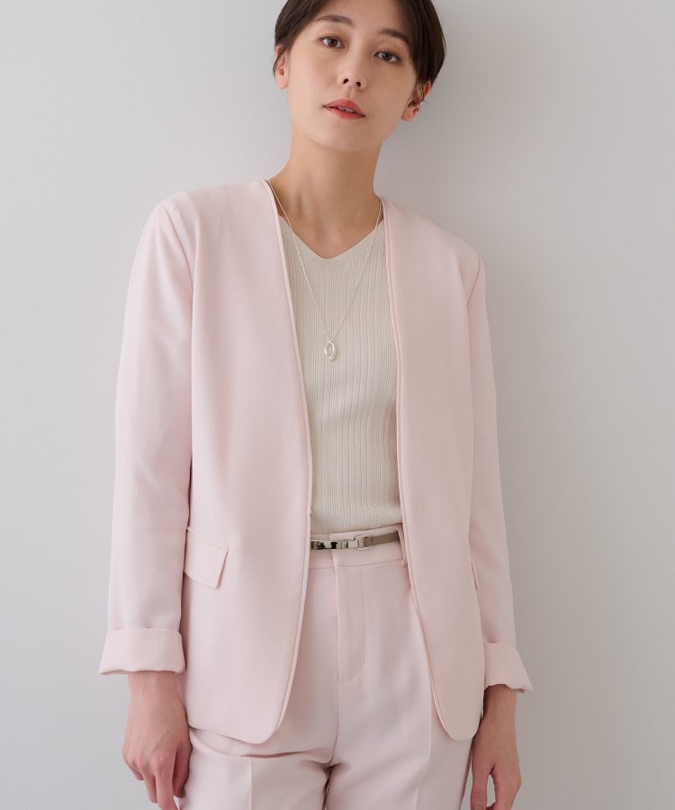 春SALE!【着る日傘/遮熱/UVケア】ノーカラージャケット 春SALE!【着る日傘/遮熱/UVケア】ノーカラージャケット