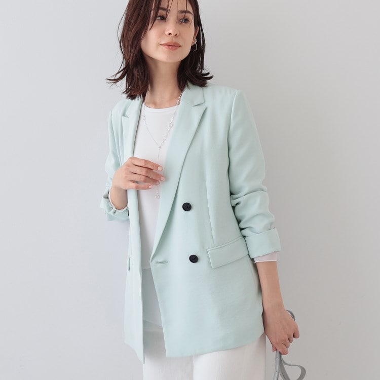 インディヴィ(INDIVI)の春SALE！【着る日傘/遮熱/UVケア】ダブルジャケット ジャケット(単品)