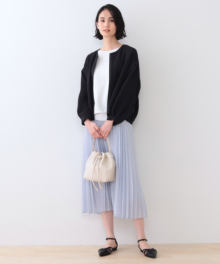 春SALE!【洗える】凹凸素材シンプルブルゾン(ブルゾン 春SALE!【洗える】凹凸素材シンプルブルゾン(ブルゾン
