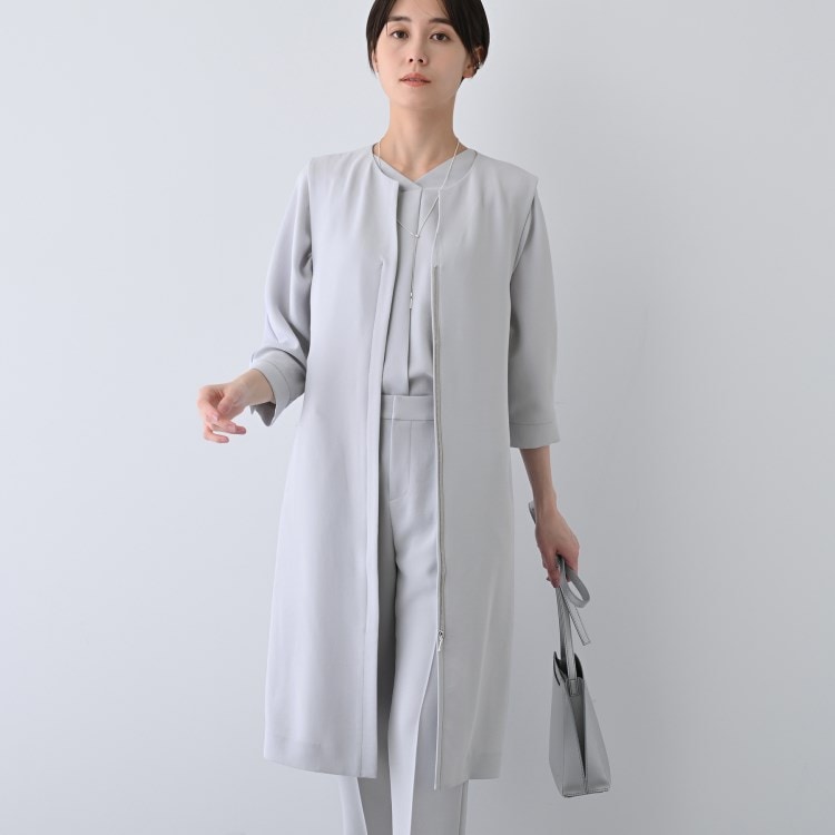 インディヴィ(INDIVI)の【着る日傘/遮熱/UVケア】ロングジレジャケット ベスト