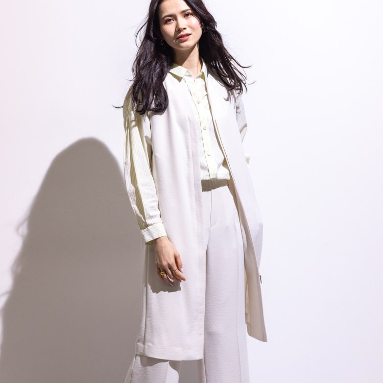インディヴィ(INDIVI)の【着る日傘/遮熱/UVケア】ロングジレジャケット ベスト
