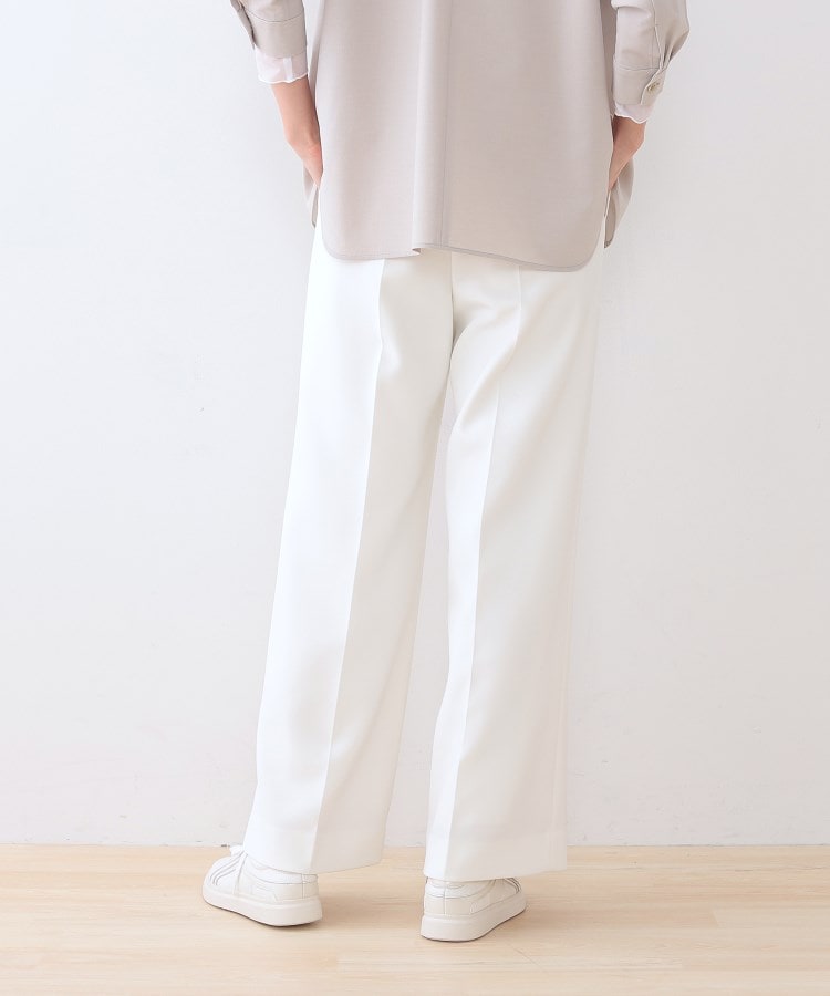 インディヴィ(INDIVI)の春SALE！【復活！褒められパンツ】ストレッチ ワイドパンツ3