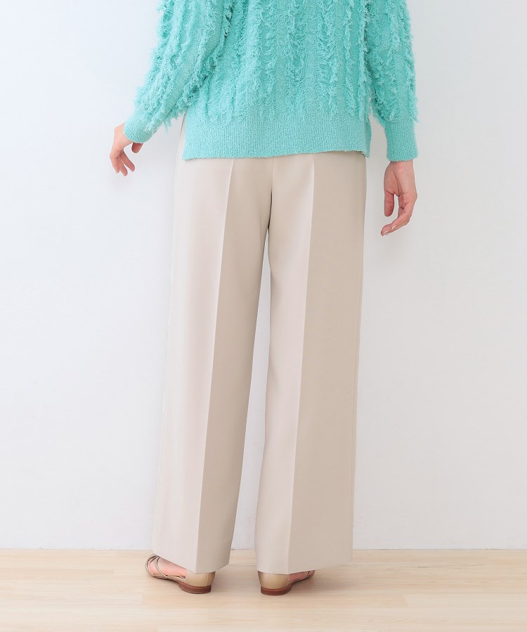 インディヴィ(INDIVI)の春SALE！【復活！褒められパンツ】ストレッチ ワイドパンツ7