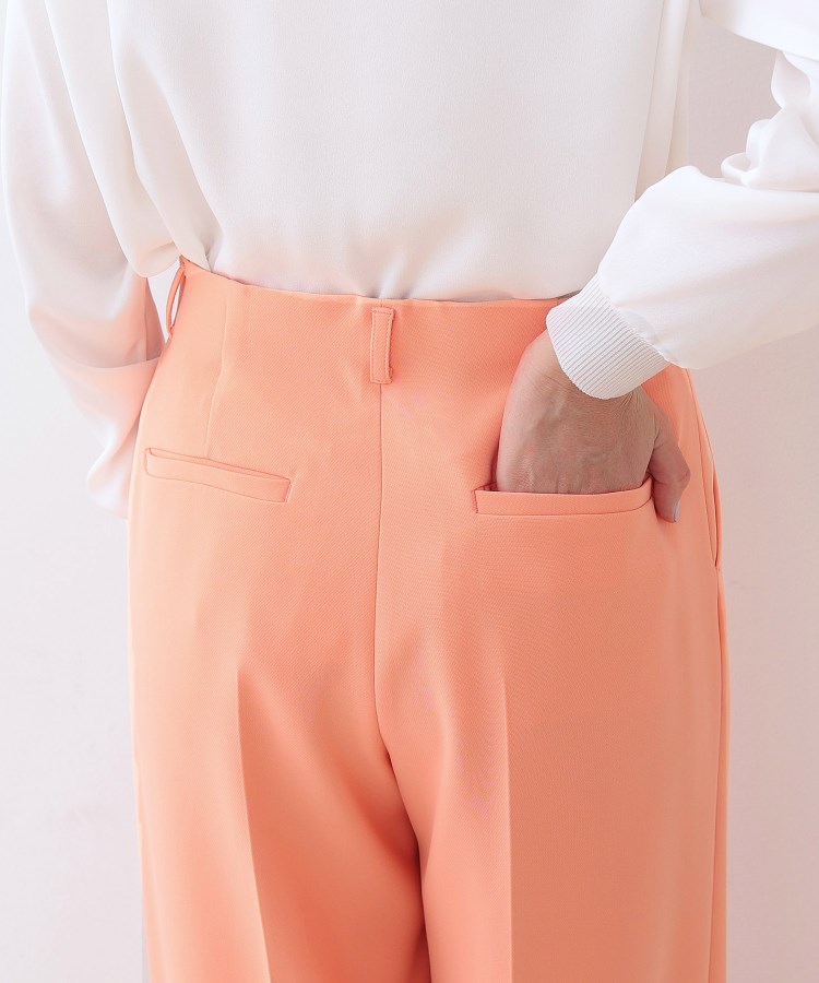 インディヴィ(INDIVI)の春SALE！【復活！褒められパンツ】ストレッチ ワイドパンツ23