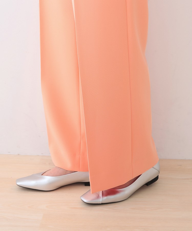 インディヴィ(INDIVI)の春SALE！【復活！褒められパンツ】ストレッチ ワイドパンツ24