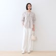 インディヴィ(INDIVI)の春SALE！【復活！褒められパンツ】ストレッチ ワイドパンツ4