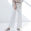 インディヴィ(INDIVI)の春SALE！【復活！褒められパンツ】ストレッチ ワイドパンツ ホワイト(001)