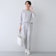 インディヴィ(INDIVI)の【着る日傘/遮熱/UVケア】タックテーパードパンツ3