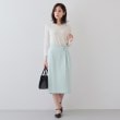 インディヴィ(INDIVI)の【着る日傘/遮熱/UVケア】ベルト付ストレートラインスカート7