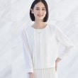 インディヴィ(INDIVI)の春SALE！【洗える／UVケア】ピンタックブラウス ホワイト(001)