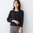 インディヴィ(INDIVI)の春SALE！【洗える／UVケア】ピンタックブラウス ネイビー(094)
