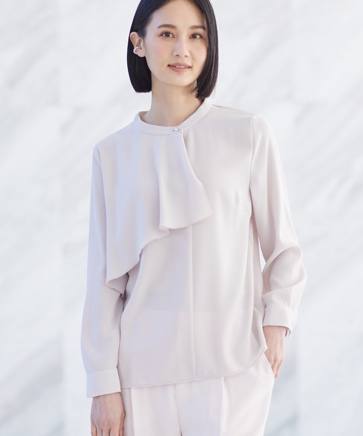 インディヴィ(INDIVI)の春SALE！【洗える／UVケア】ヨークフリルブラウス25
