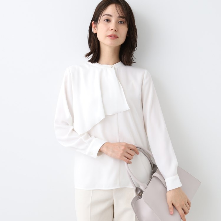 インディヴィ(INDIVI)の春SALE！【洗える／UVケア】ヨークフリルブラウス シャツ・ブラウス