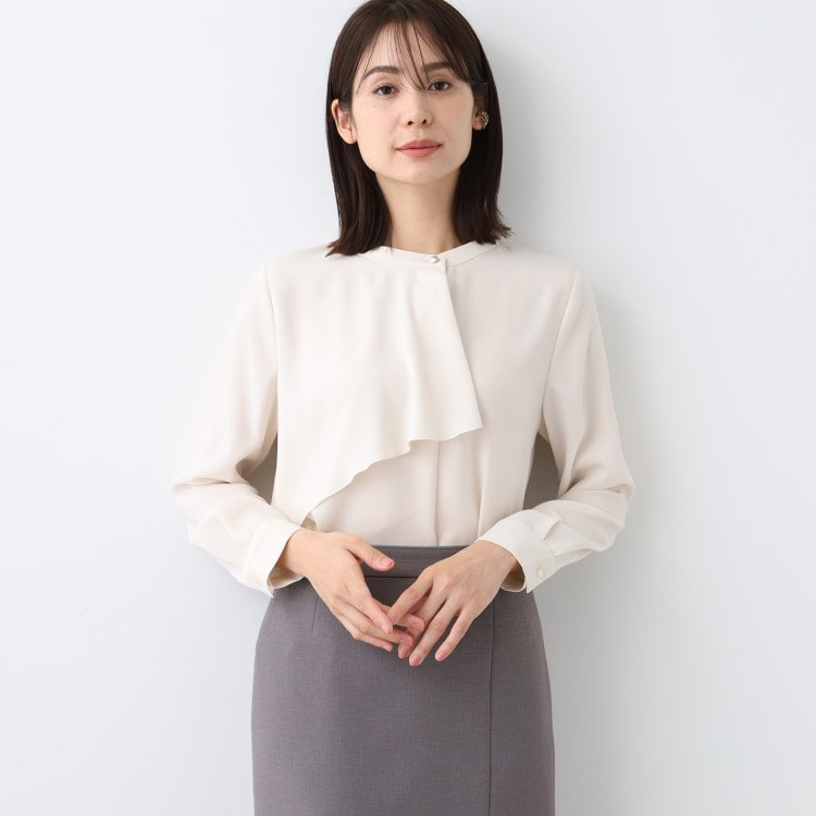 インディヴィ(INDIVI)の春SALE！【洗える／UVケア】ヨークフリルブラウス シャツ・ブラウス