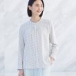 インディヴィ(INDIVI)の春SALE！【洗える／UVケア】無地＆幾何学柄ブラウス ホワイト(101)