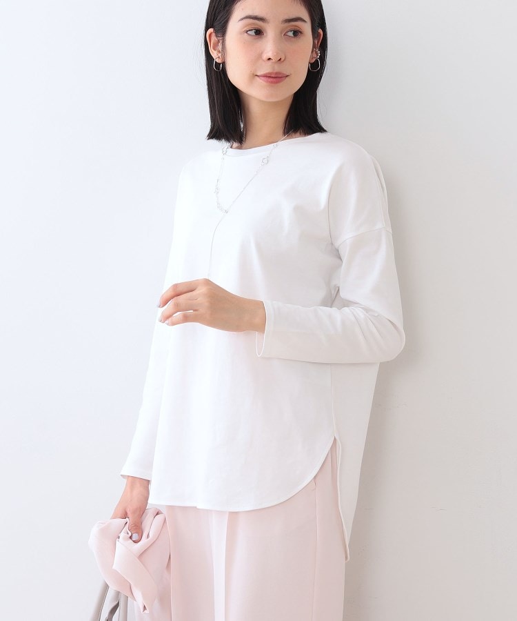 キレイめ】ベーシックロングTシャツ(カットソー) | INDIVI キレイめ】ベーシックロングTシャツ(カットソー) | INDIVI