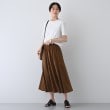 インディヴィ(INDIVI)の【洗える】シンプルきれいめ無地Tシャツ4