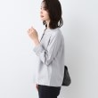 インディヴィ(INDIVI)の春SALE！【洗える】ストライプドビー ボウタイブラウス8