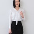 インディヴィ(INDIVI)の春SALE！【洗える】ストライプドビー ボウタイブラウス28