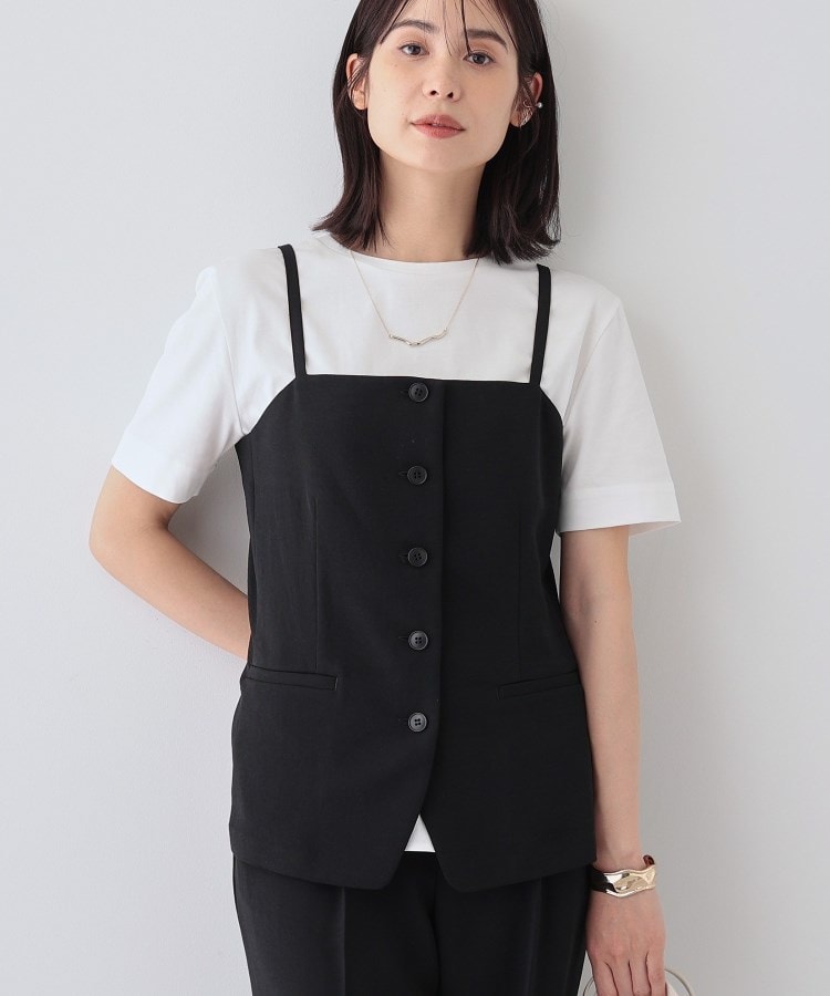 インディヴィ(INDIVI)の春SALE！【着る日傘/遮熱/UVケア】ビスチェ風キャミトップス18