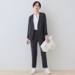 インディヴィ(INDIVI)の【こなれSETUP／ストライプ柄】リネンライクテーパードパンツ8
