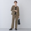 インディヴィ(INDIVI)の【洗える／夏スーツ】ミニ千鳥柄ストレートパンツ16